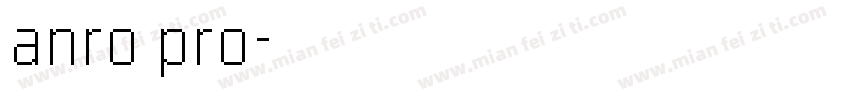 anro pro字体转换